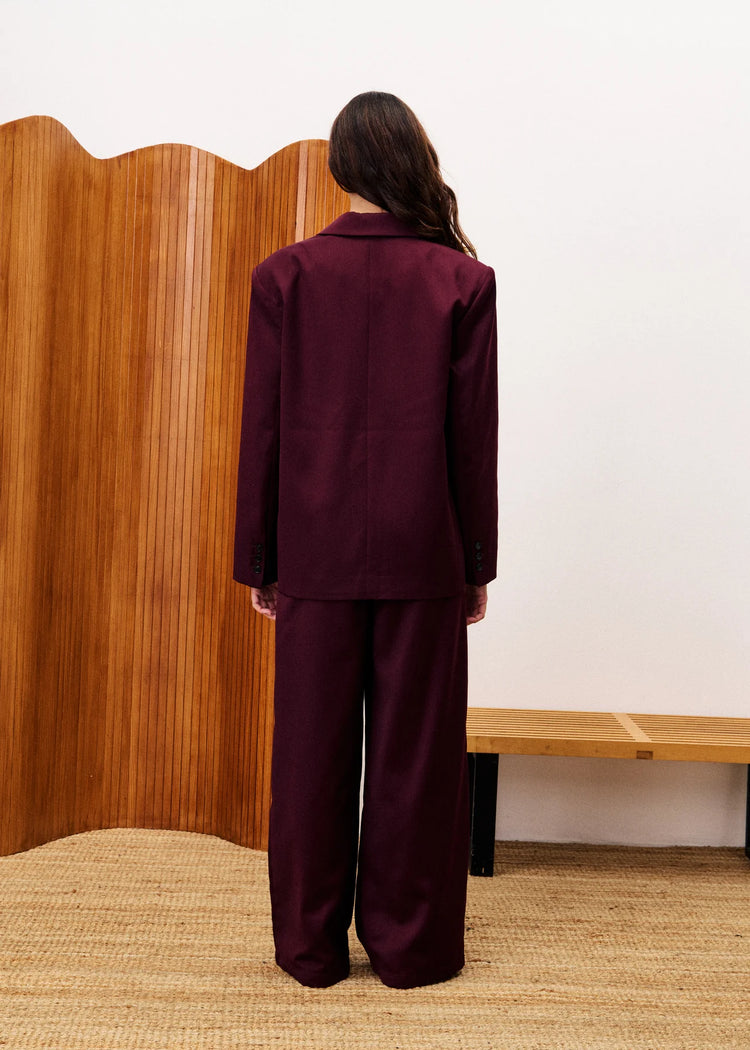 FRNCH Hibiscus Pantalon bordeaux