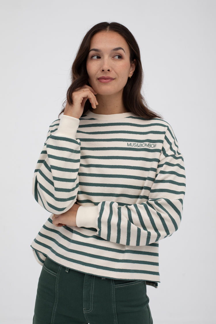 Mus & Bombon Chelsea Sweater verde oscuro