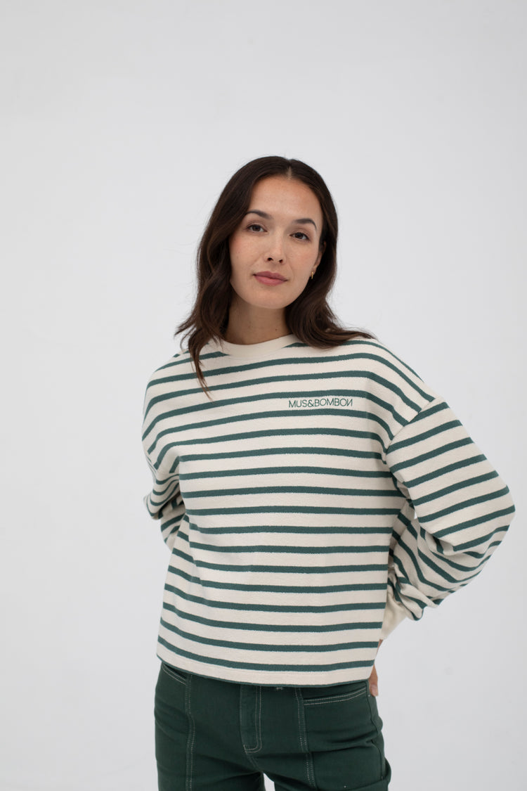 Mus & Bombon Chelsea Sweater verde oscuro