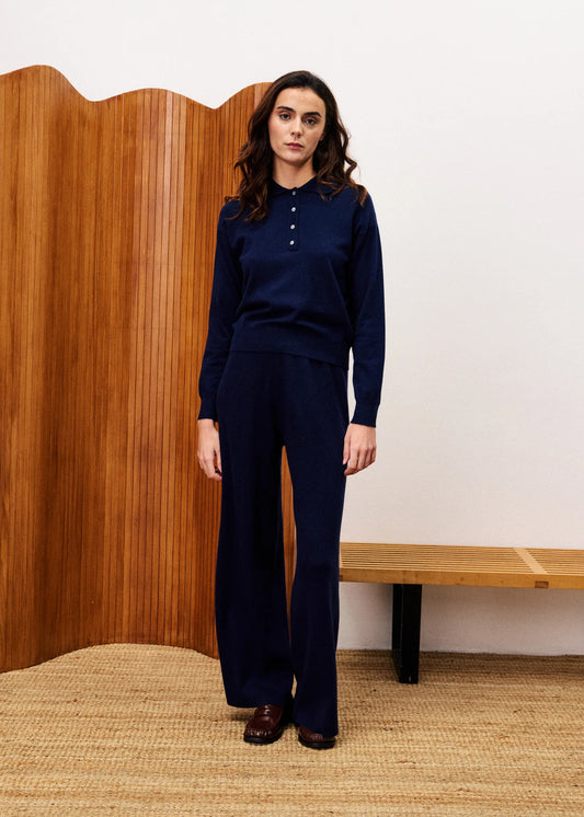 FRNCH Chedid Polo bleu marine