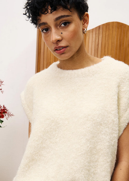 FRNCH Jasmin Pull creme
