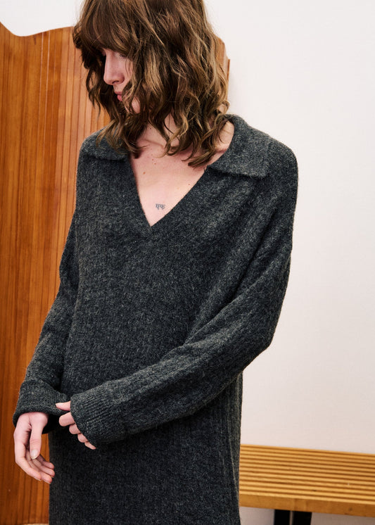 FRNCH Freesia Dress anthracite