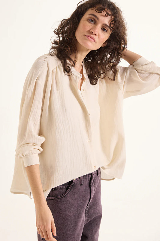 Sacrecoeur Ella Blouse wool ivory