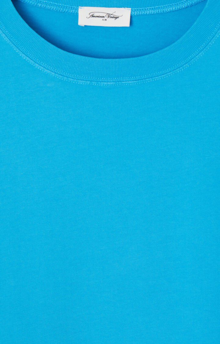 American Vintage FIZ02A T-shirt bleu azur vintage