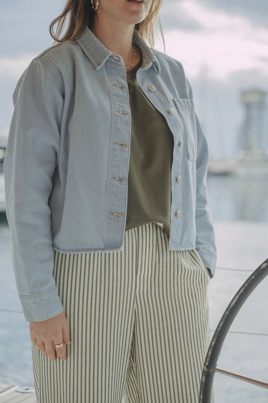 Les Soeurs Keira Denim Shirt denim blue