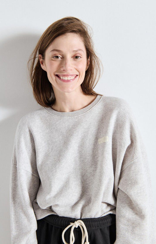 American Vintage KOD03C Sweater polar melange
