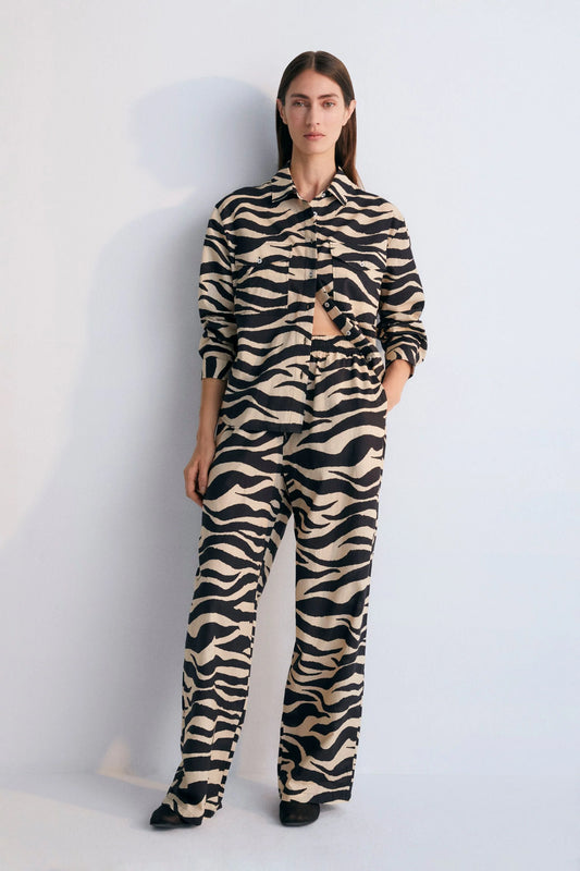The New Society Kavala Pant zebra print