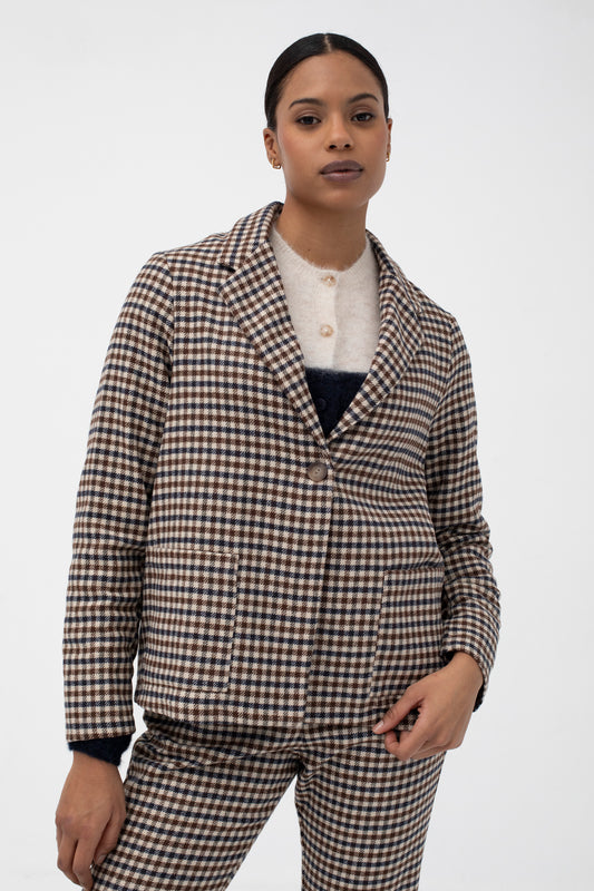 Mus & Bombon Libournais Blazer cuadros navy