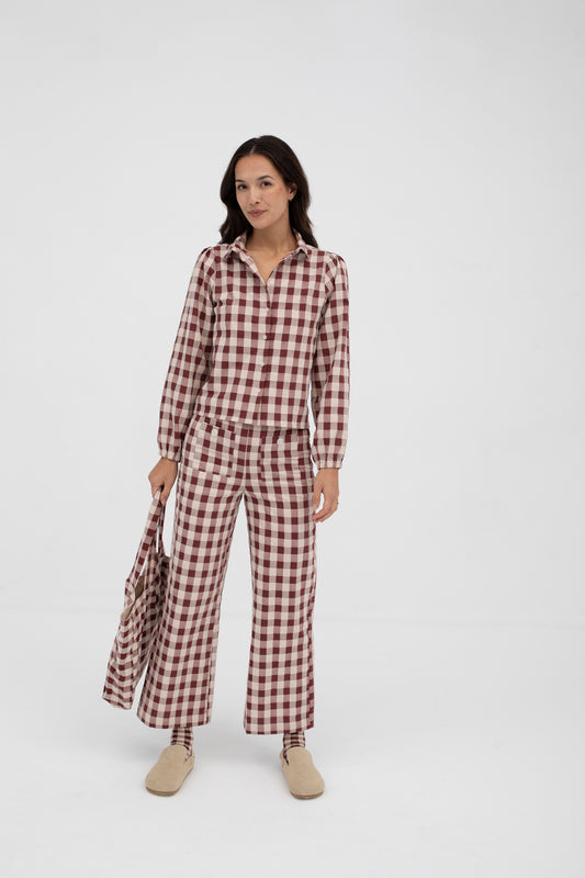 Mus & Bombon Malasana Trousers granate