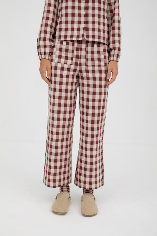 Mus & Bombon Malasana Trousers granate