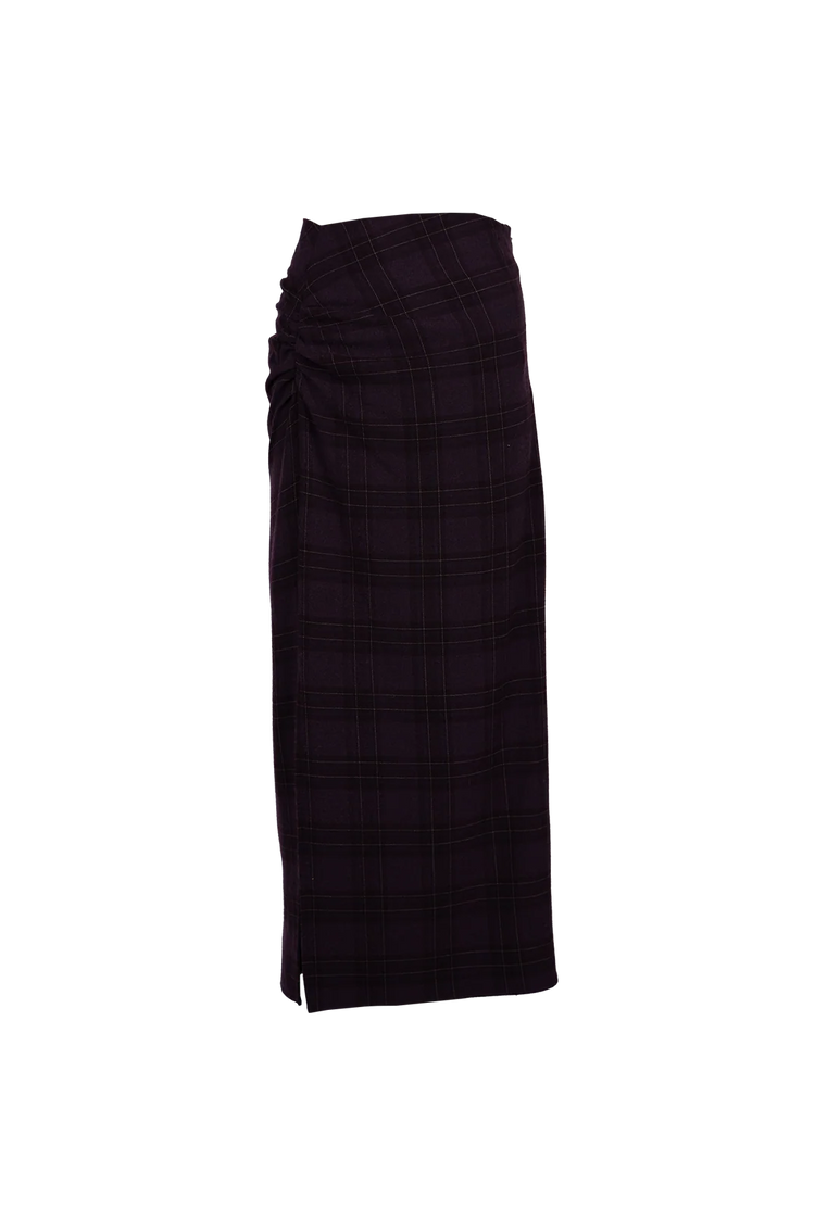 March 23 Ciri Skirt Bold Check pale plum
