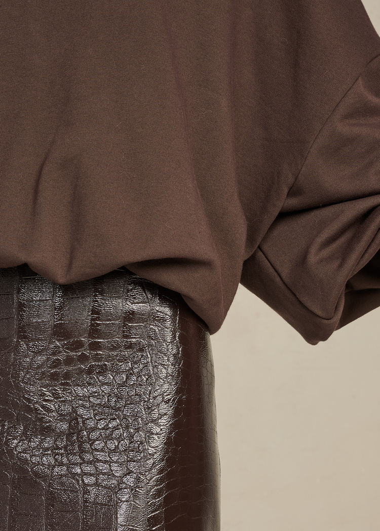 March23 Cleo Skirt chocolat