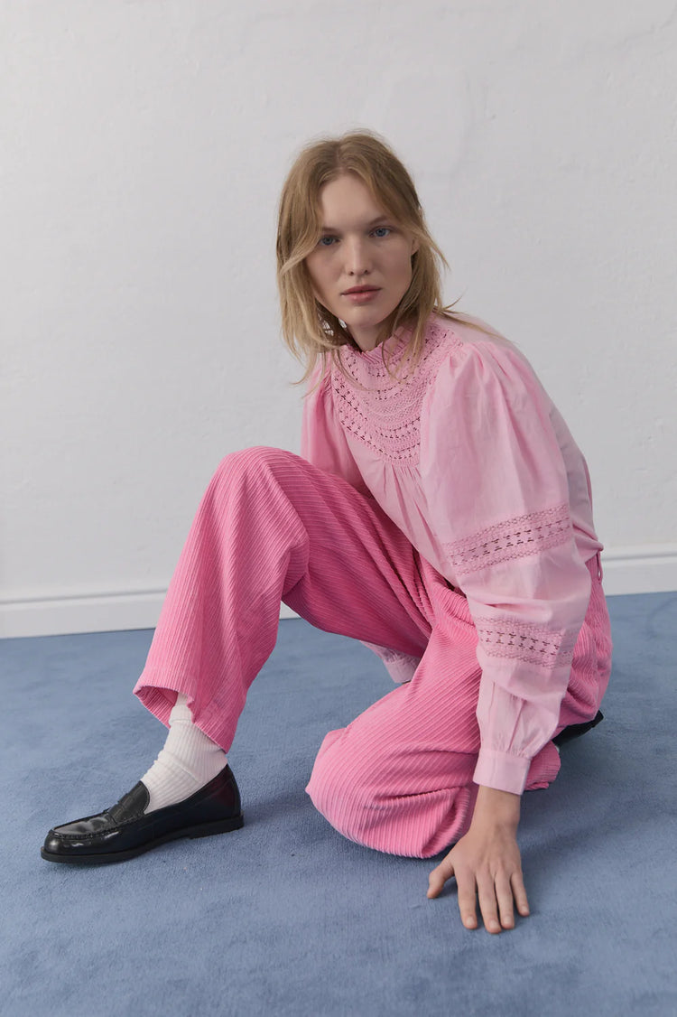 The New Society Paris Blouse blush pink
