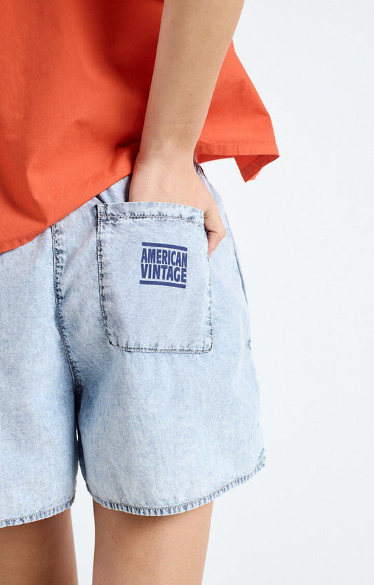 American Vintage PAY09A Short blue snow
