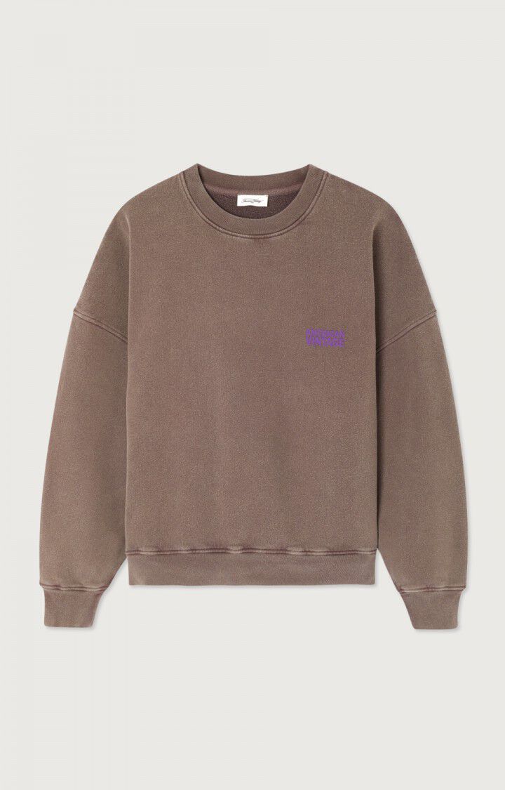 American Vintage PLI03C Sweat chataignier vintage