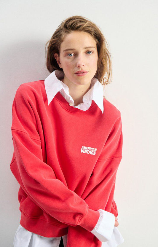 American Vintage PLI03C Sweater volcan vintage