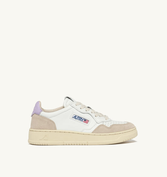 Autry ls68 leather suede white lilac