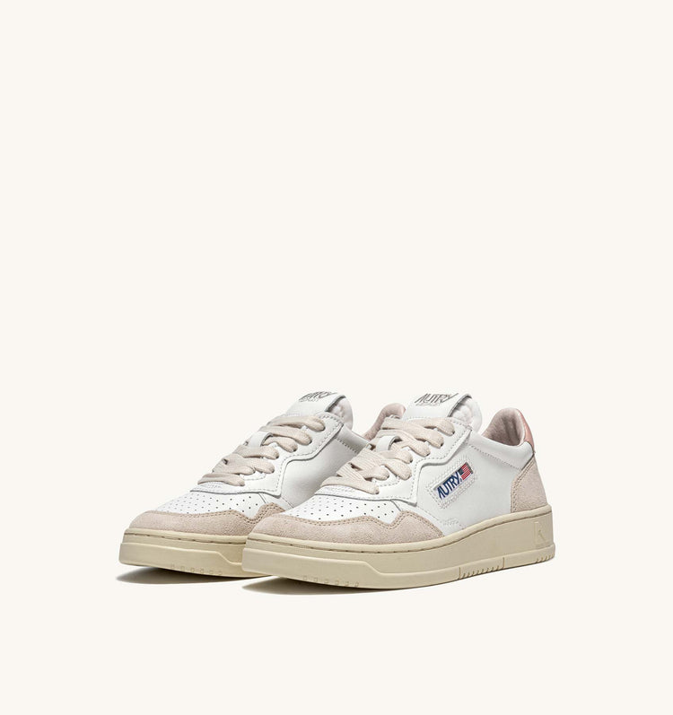Autry ls37 leather suede white pow