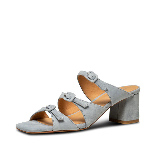 Shoe The Bear Hanna Buckle Mule Suede baby blue (web only)