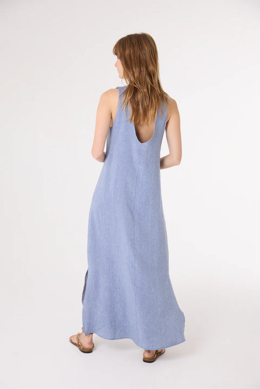 Sacrecoeur Romy Chambray Dress bleu