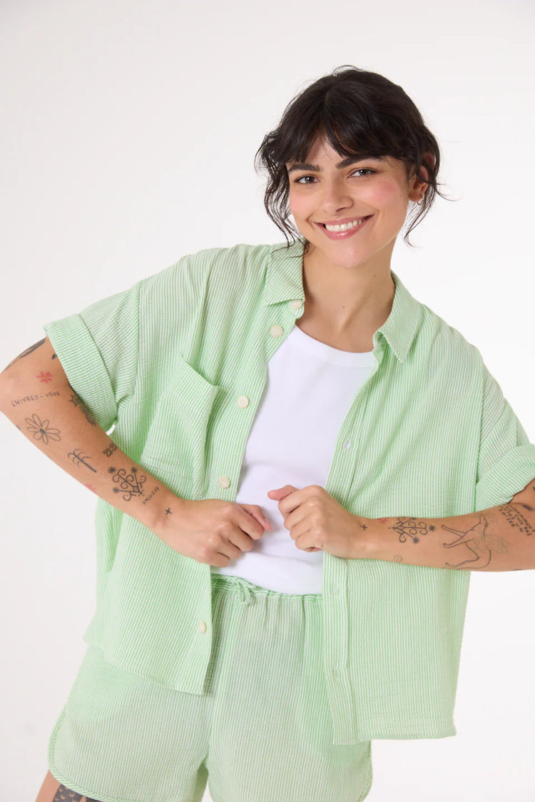 Sacrecoeur Alma Green Blouse vert