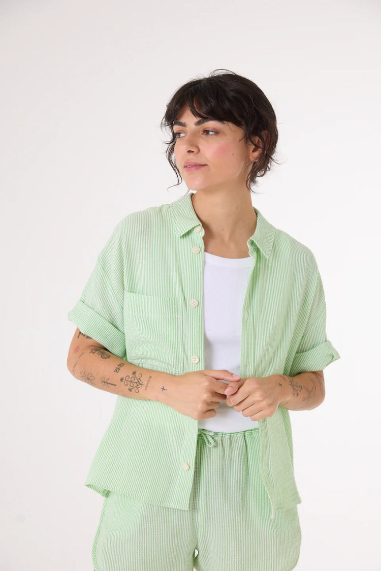 Sacrecoeur Alma Green Blouse vert