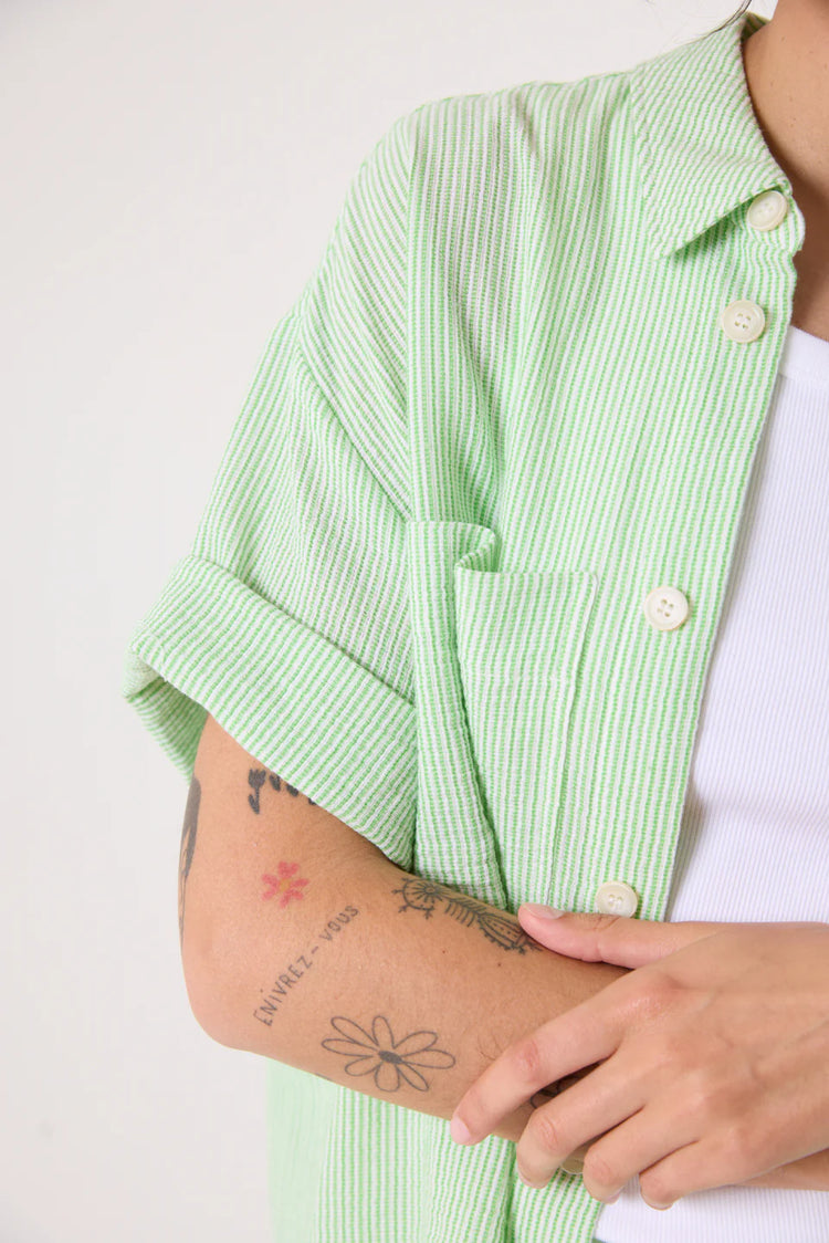 Sacrecoeur Alma Green Blouse vert