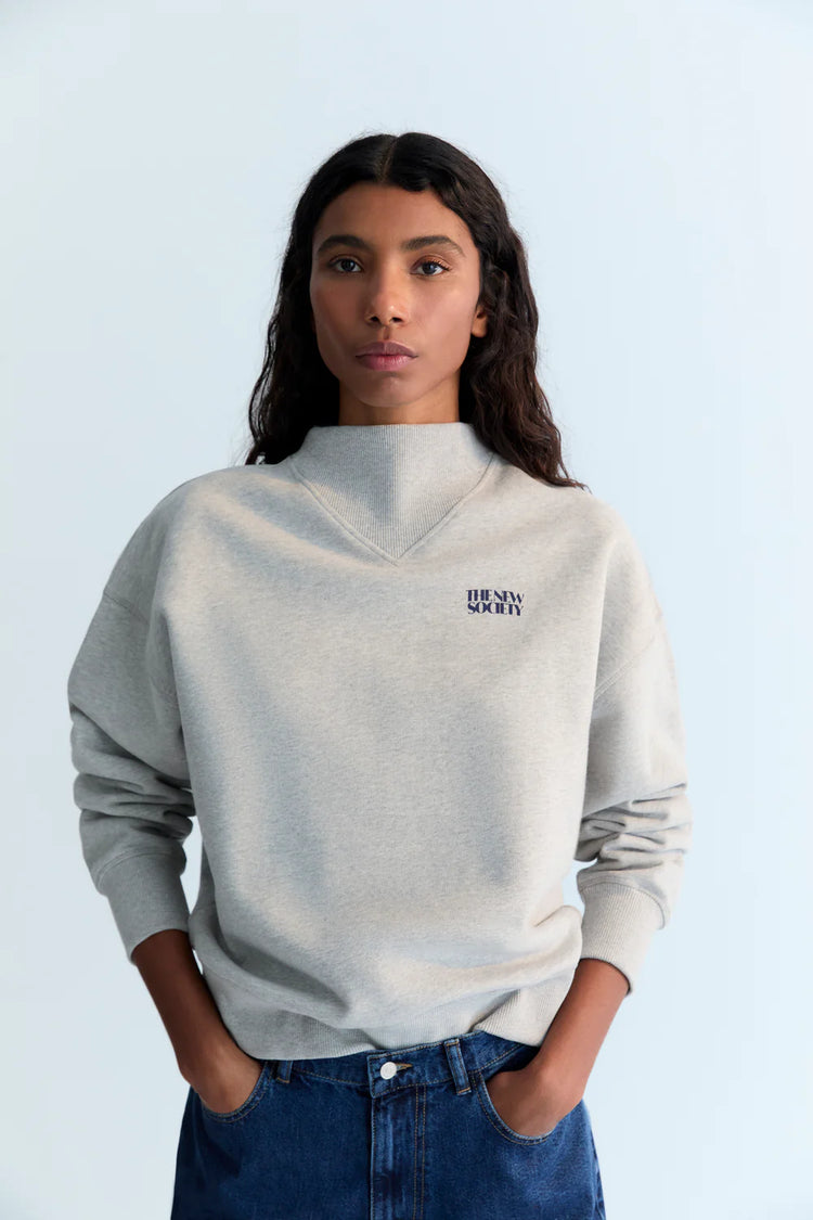 The New Society Lola Sweatshirt stellar grey mel
