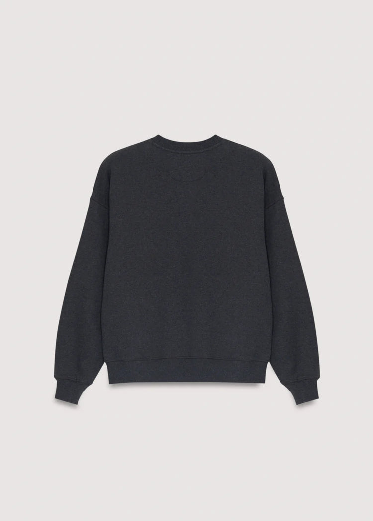 The New Society Logo Sweatshirt galactic grey mel