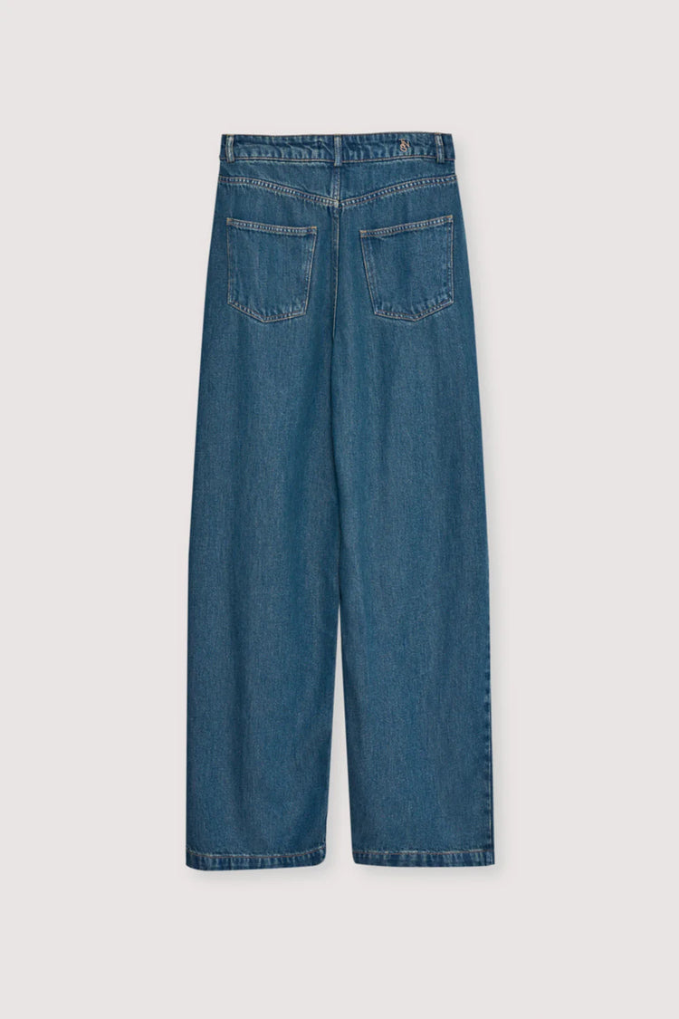 The New Society TNS Tencel Pant blue denim