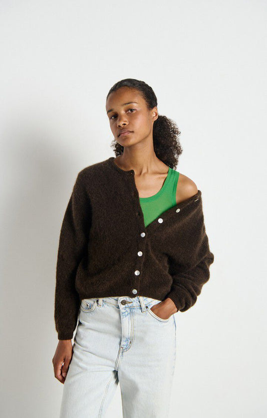 American Vintage VITO19E Gilet coffee melange
