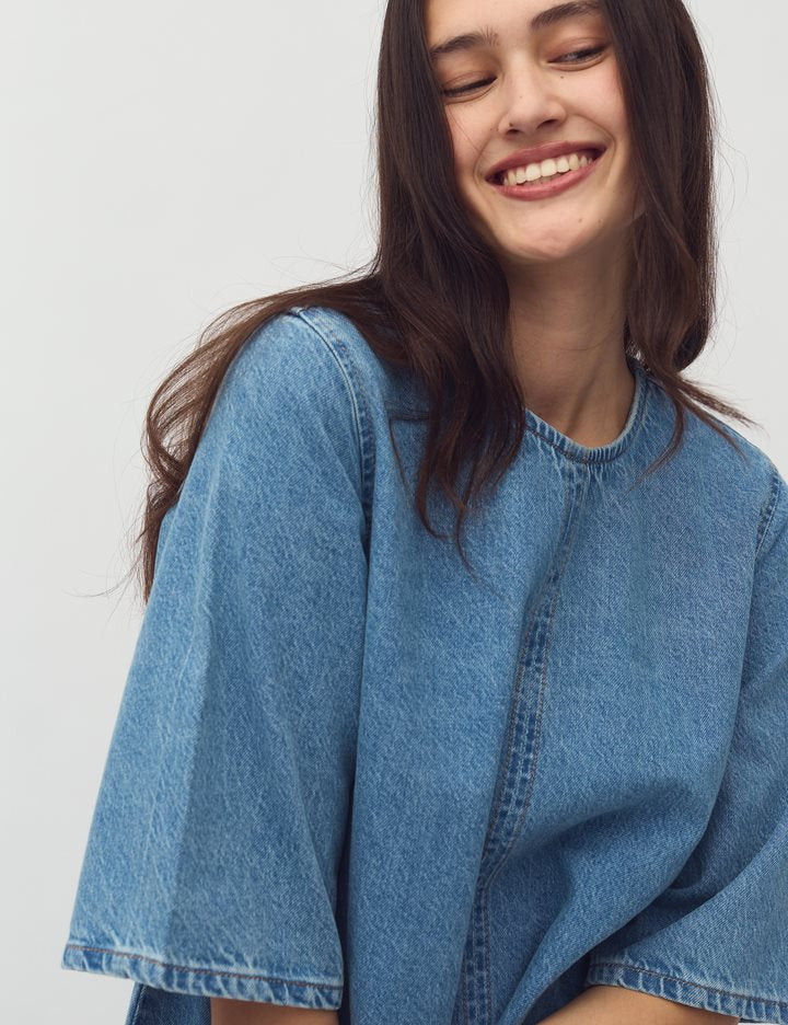 mbyM Carmen Mayafab Dress light blue denim