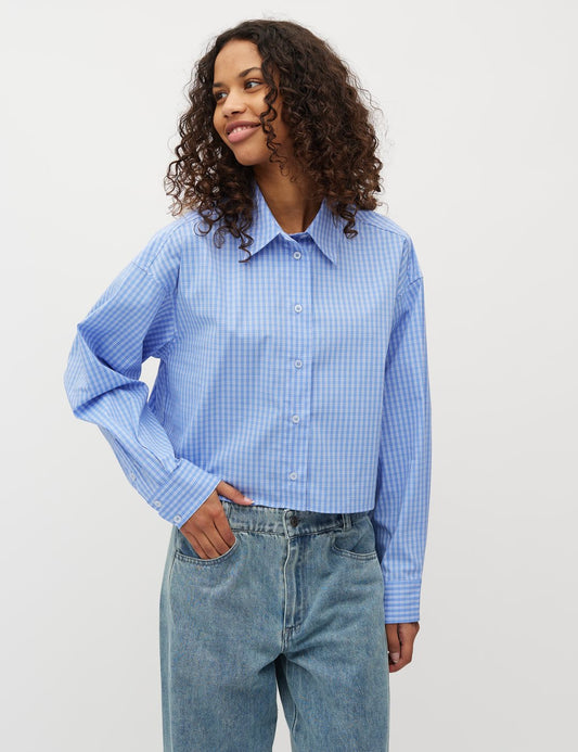 mbyM Emele Calia Shirt ultramarine check