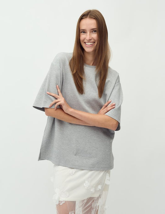 mbyM Emrylis T-shirt light grey mel