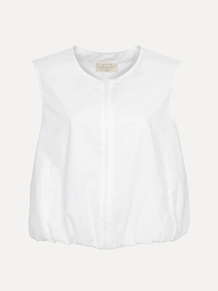 Les Soeurs Liam Balloon Top white