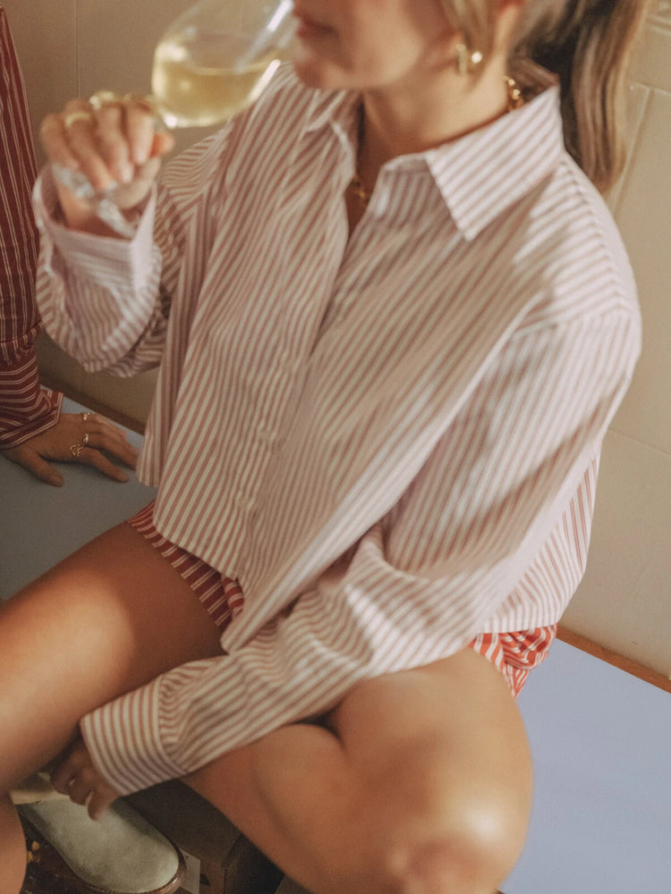 Les Soeurs Amy Shirt striped white