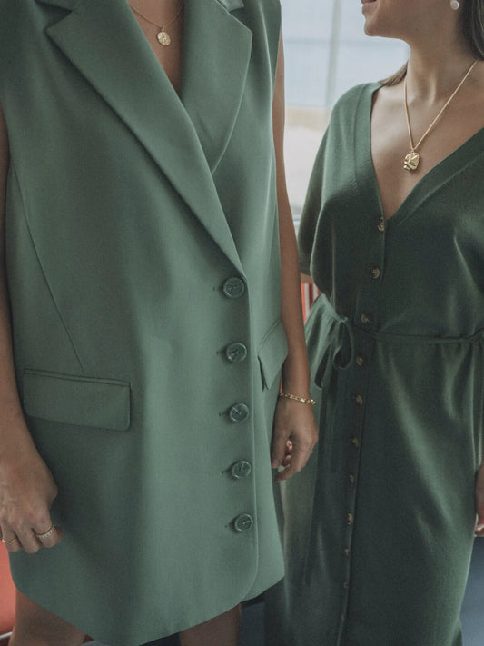 Les Soeurs Helena Dress sage