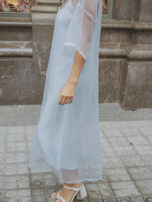 Les Soeurs Samuel Organza Dress light blue