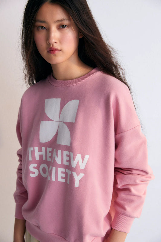 The New Society Mykonos Sweater hibiscus