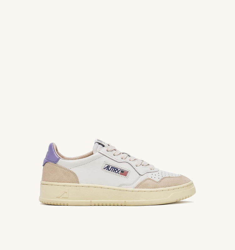 Autry LS53 leather suede white lavender
