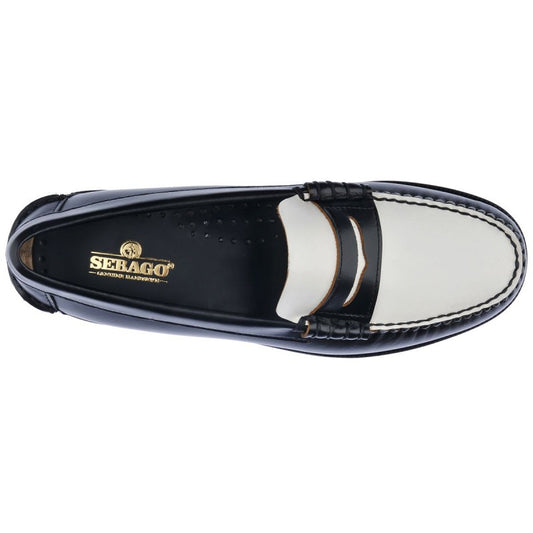 Sebago Classic Dan black white